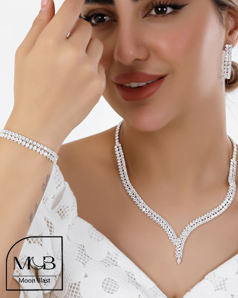 Jewelry Set Model S1011 – Silver – Moonblast