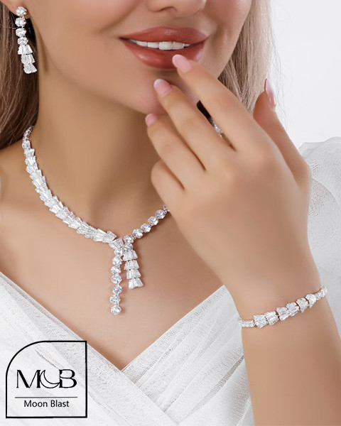 Luxury Silver Jewelry Set Model S1014 – Moonblast