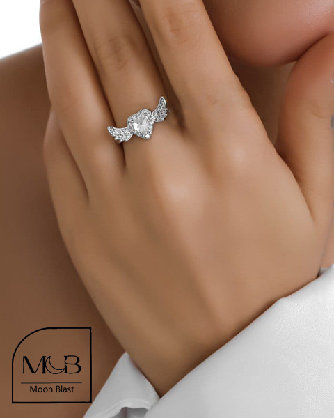 انگشتر استیل  جواهری مدل A1002