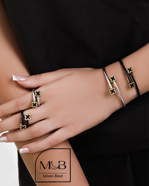 نیم ست انگشتر و دستبند مدلND1000