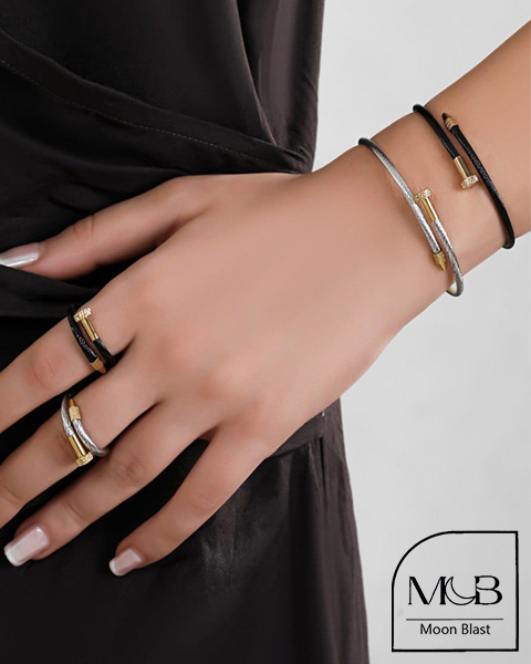 نیم ست انگشتر و دستبند مدلND1002