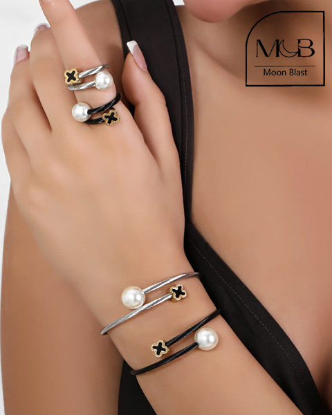 نیم ست انگشتر و دستبند مدلND1007