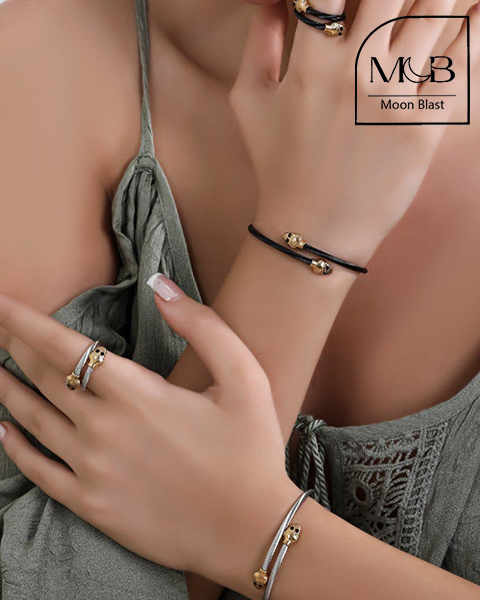 نیم ست انگشتر و دستبند مدلND1008