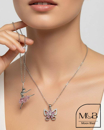 Fancy Stainless Steel Necklace G1054 – Moonblast