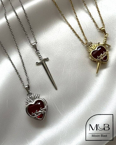 Luxury Fancy Steel Necklace G1068 – Moonblast